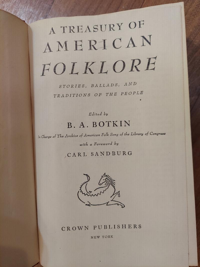 Image for A Treasury of American Folklore: Stories, Ballads, and Traditions of the People