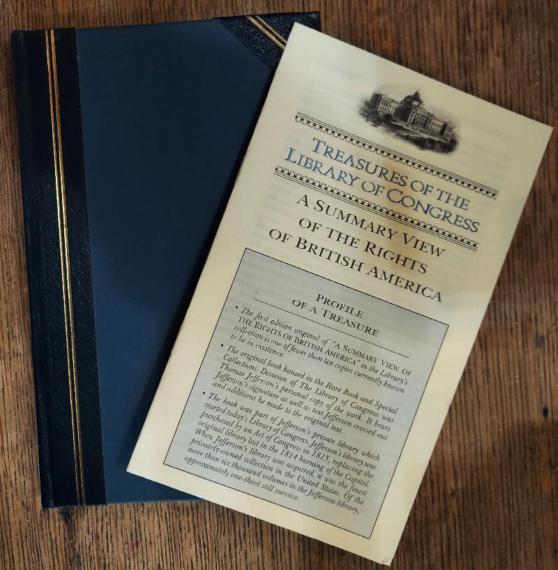 Image for Jefferson's Copy of  A Summary View of the Rights of British America: Set Forth in Some Resolutions Intended for the Inspection of the Present Delegates of the People of Virginia Now in Convention